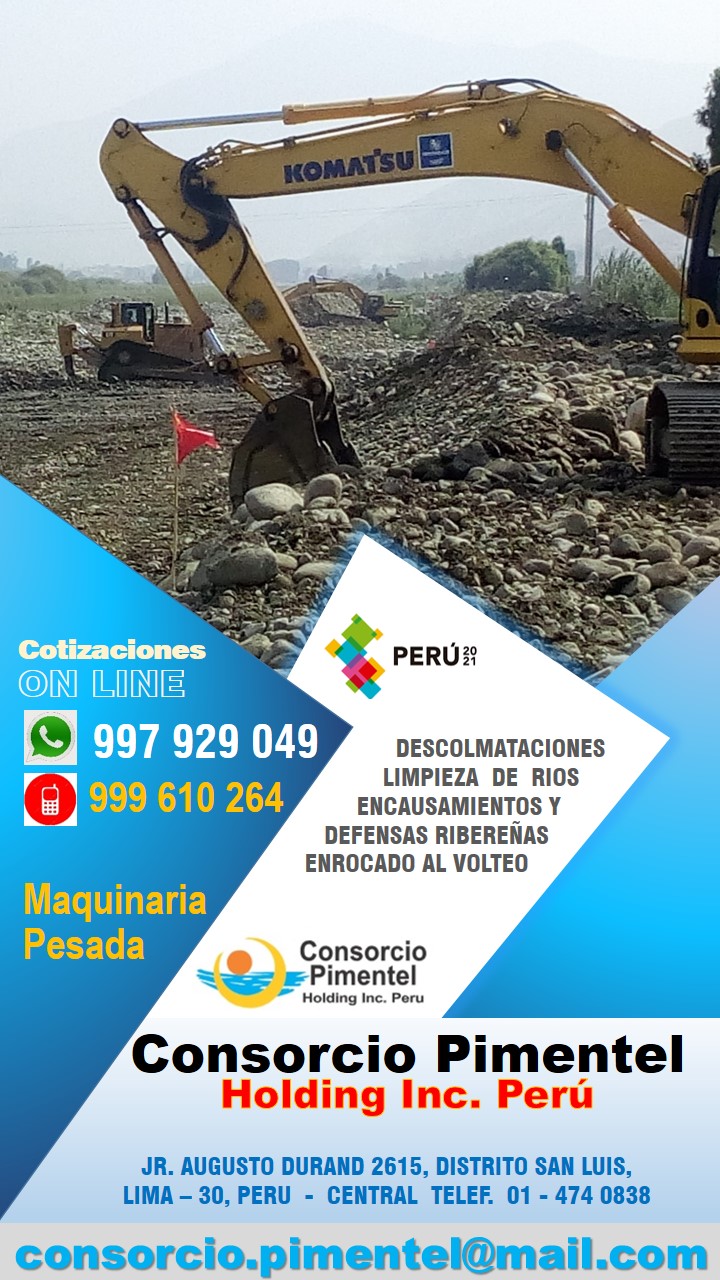 Obras de Reconstrucción Emergencia - Maquinaria PERU 2022